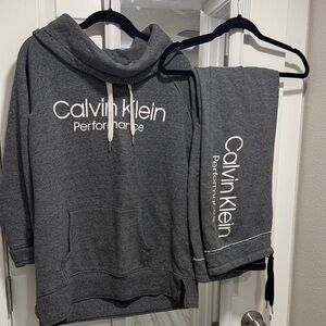 Calvin Klein Performance Charcoal Lounge Set